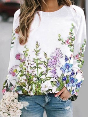 long sleeve printed women's clothing  HE1007-04-04