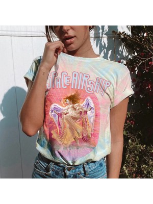 women's short sleeve graphic T-shirt HE1108-02-01