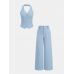 Halter Vest & Wide Leg Pants Set