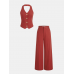 Halter Vest & Wide Leg Pants Set
